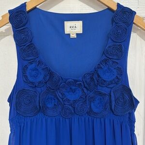 New eei New York Sleeveless Blue Dress Size 6